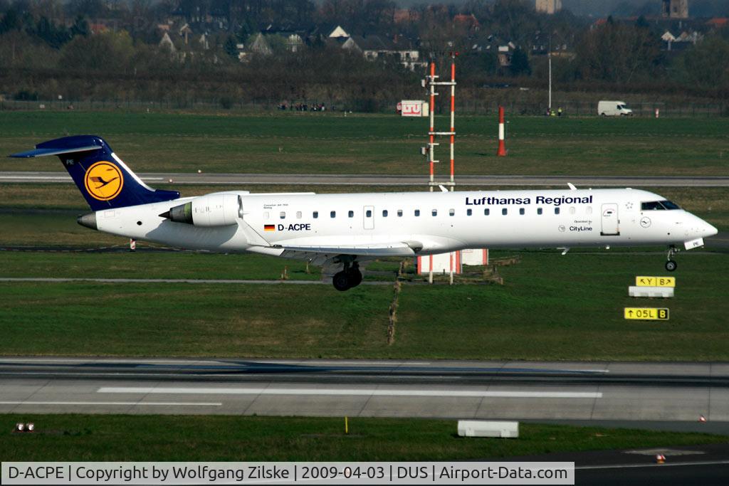 D-ACPE, 2001 Bombardier CRJ-701ER (CL-600-2C10) Regional Jet C/N 10027, visitor