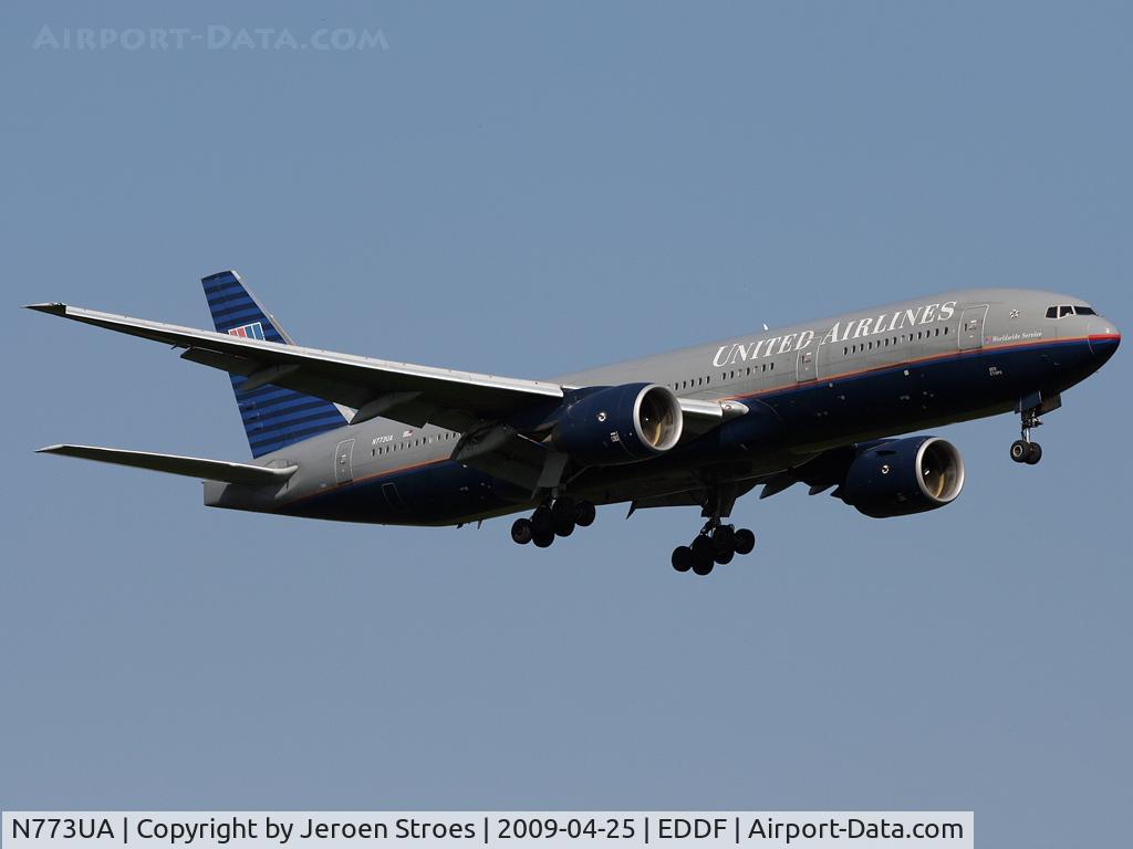N773UA, 1995 Boeing 777-222 C/N 26929, .