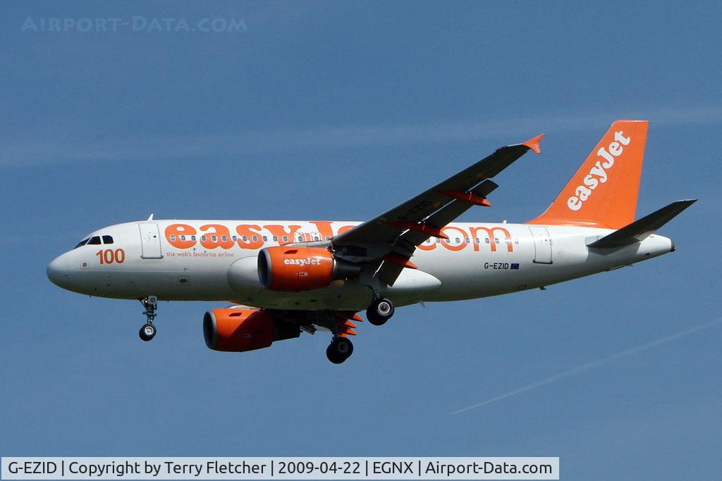 G-EZID, 2005 Airbus A319-111 C/N 2442, Easyjet A319 training at East Midlands