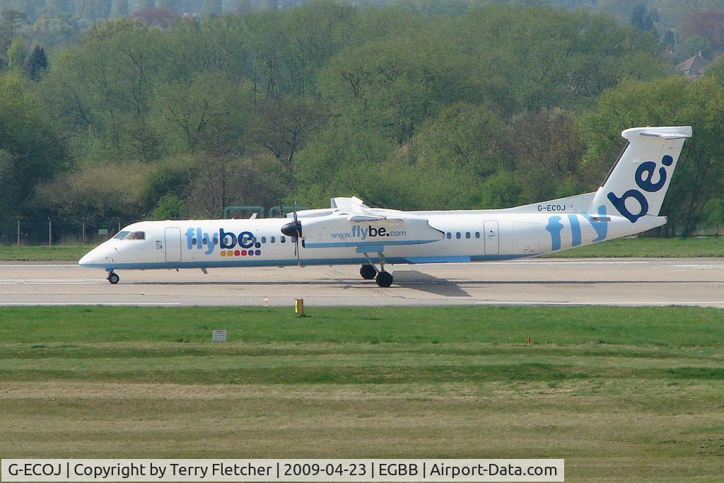 G-ECOJ, 2008 De Havilland Canada DHC-8-402Q Dash 8 C/N 4229, FLYBE Dash 8 about to depart BHX