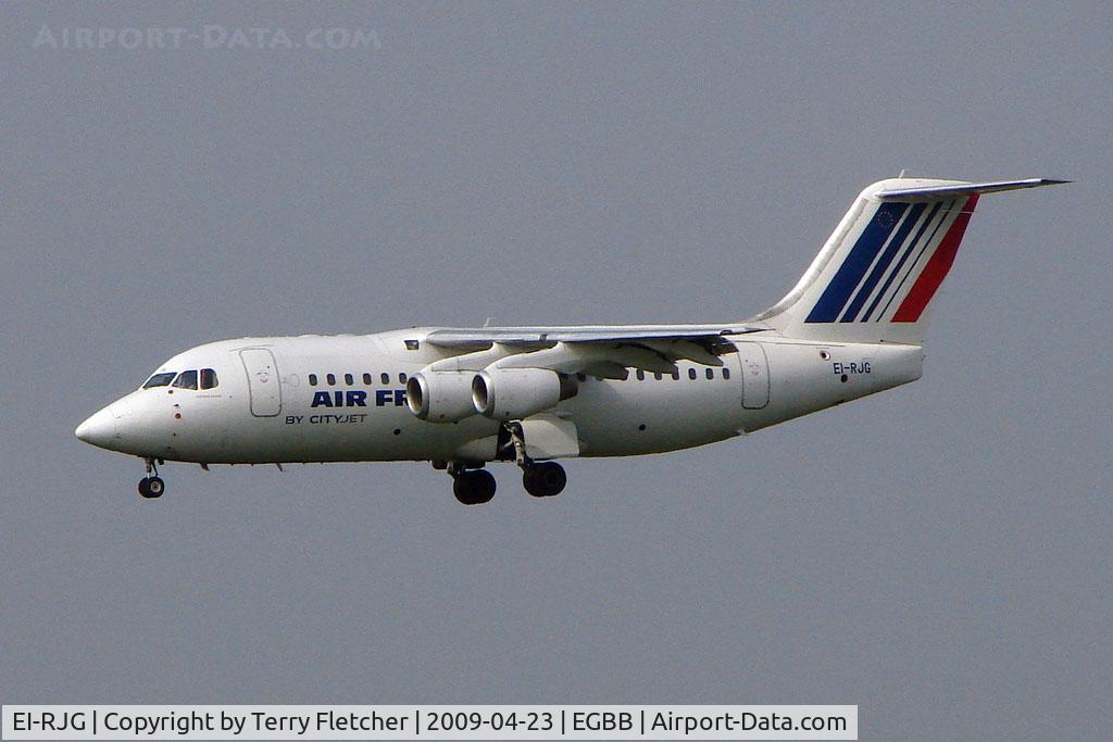 EI-RJG, 1999 British Aerospace Avro 146-RJ85A C/N E2344, Air France / Cityjet RJ85 at BHX