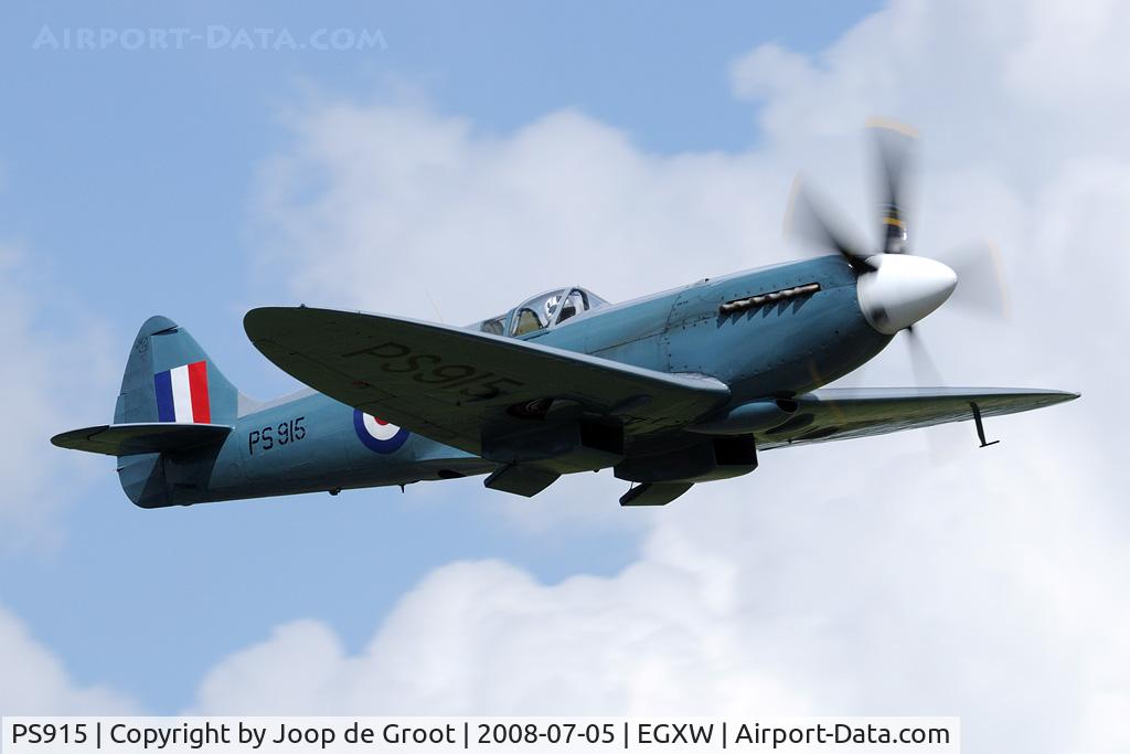PS915, 1945 Supermarine 389 Spitfire PR.XIX C/N 6S/585121, flypast at Waddo