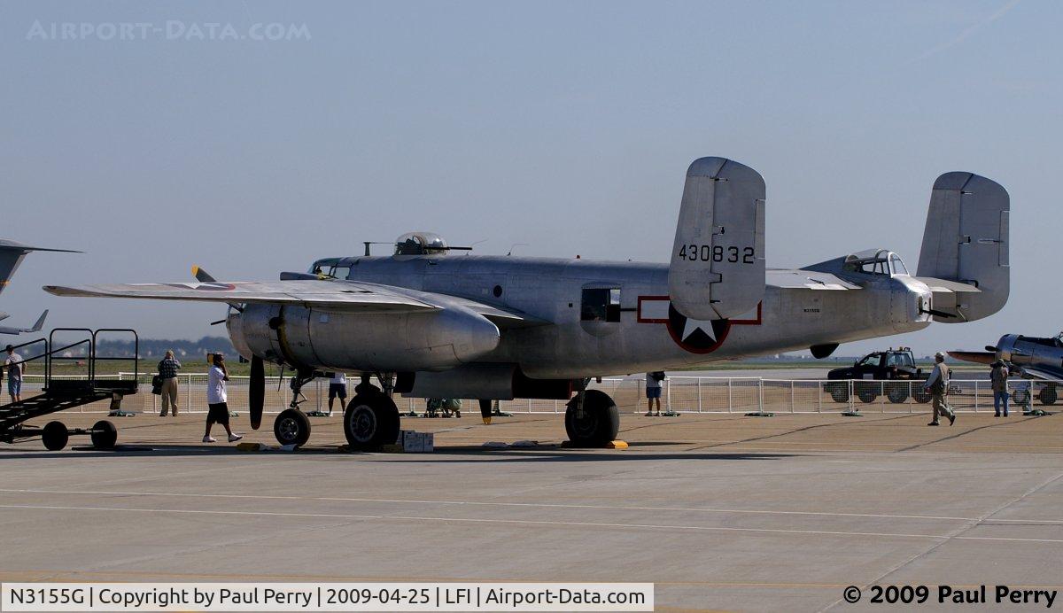 N3155G, North American TB-25N Mitchell C/N 108-34107, Thought I was walking up on the Green Dragon...