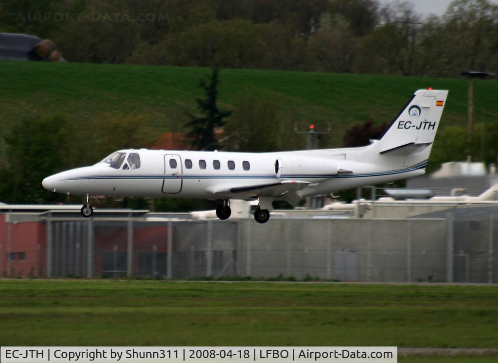EC-JTH, 1980 Cessna 551 Citation IISP C/N 551-0031, Landing rwy 14R