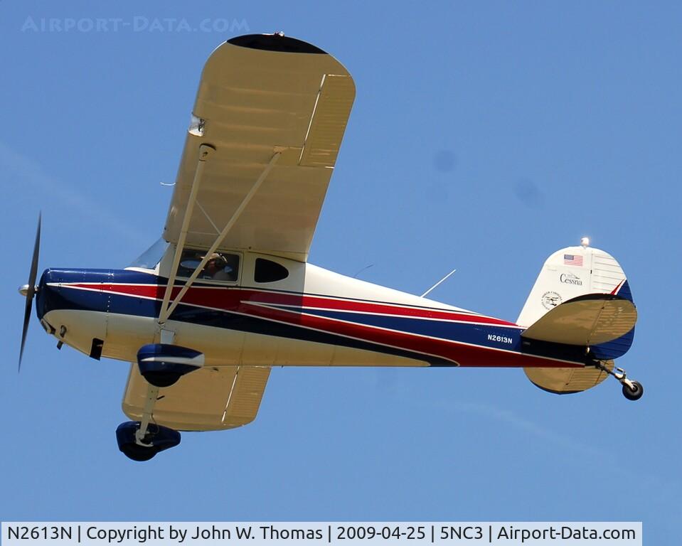 N2613N, 1947 Cessna 120 C/N 12873, Departing runway 31