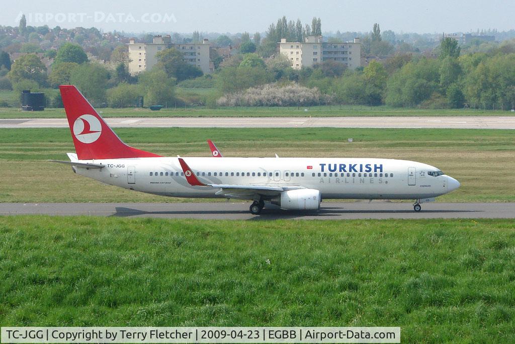 TC-JGG, 2005 Boeing 737-8F2 C/N 34405, THY B737 about to depart BHX