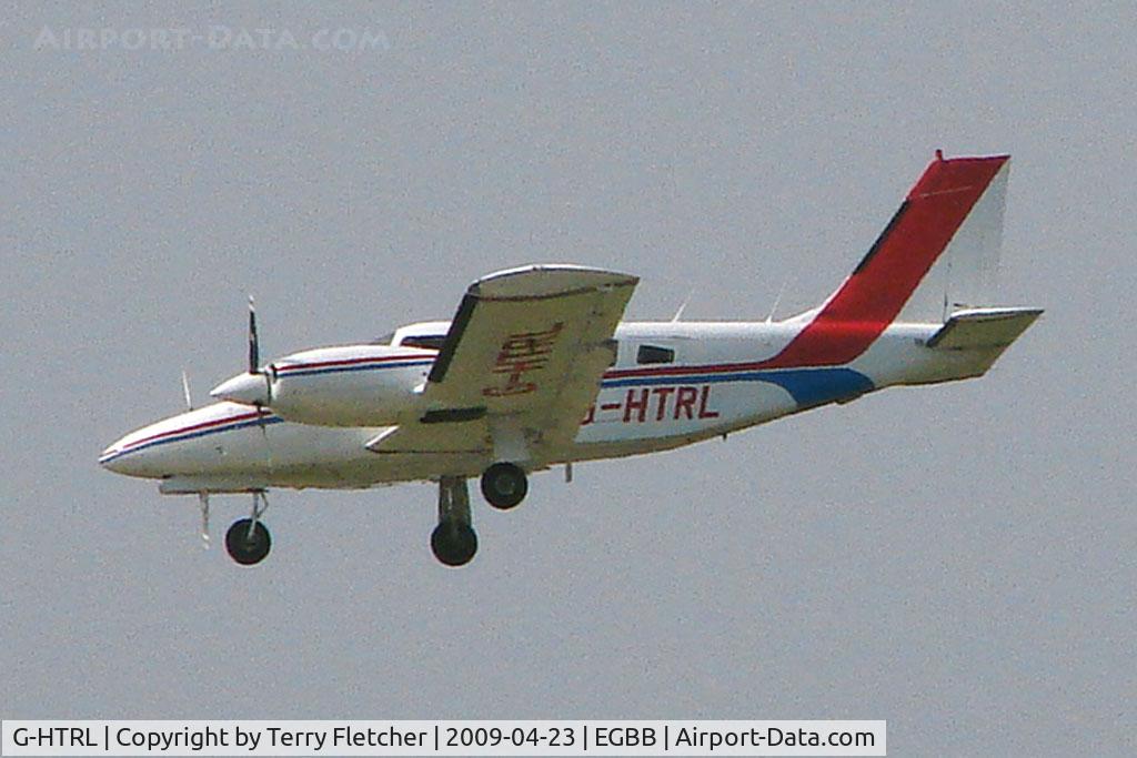 G-HTRL, 1983 Piper PA-34-220T Seneca III C/N 34-8333061, Seneca on a Medical flight into BHX