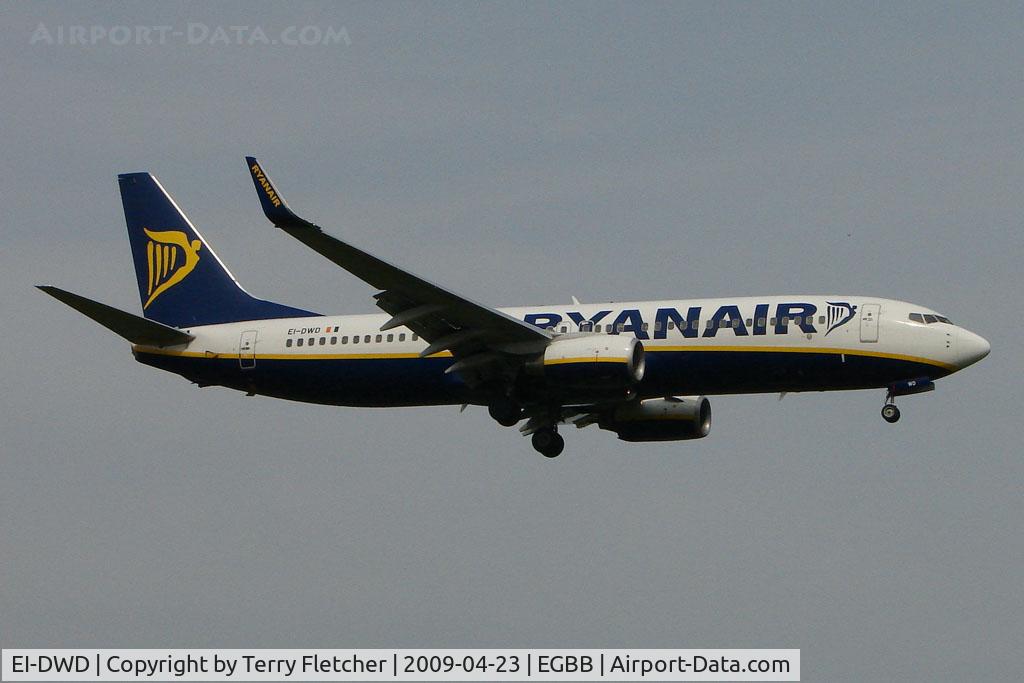 EI-DWD, 2007 Boeing 737-8AS C/N 33642, Ryanair B737 at BHX