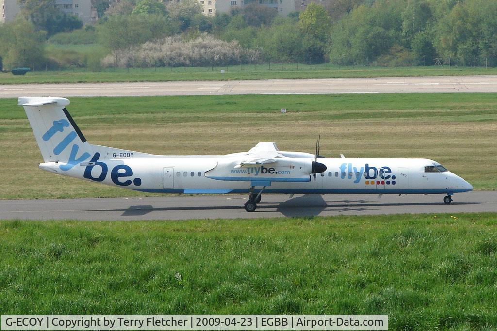 G-ECOY, 2000 De Havilland Canada DHC-8-402Q Dash 8 C/N 4022, FLYBE Dash 8 about to depart BHX