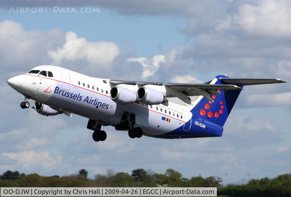 OO-DJW, 1996 British Aerospace Avro 146-RJ85 C/N E.2296, Brussels Airlines