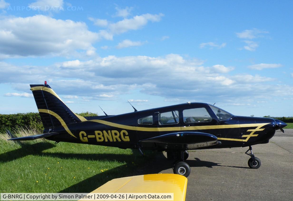 G-BNRG, 1981 Piper PA-28-161 Cherokee Warrior II C/N 28-8116217, Freshly-painted PA-28 at Hinton