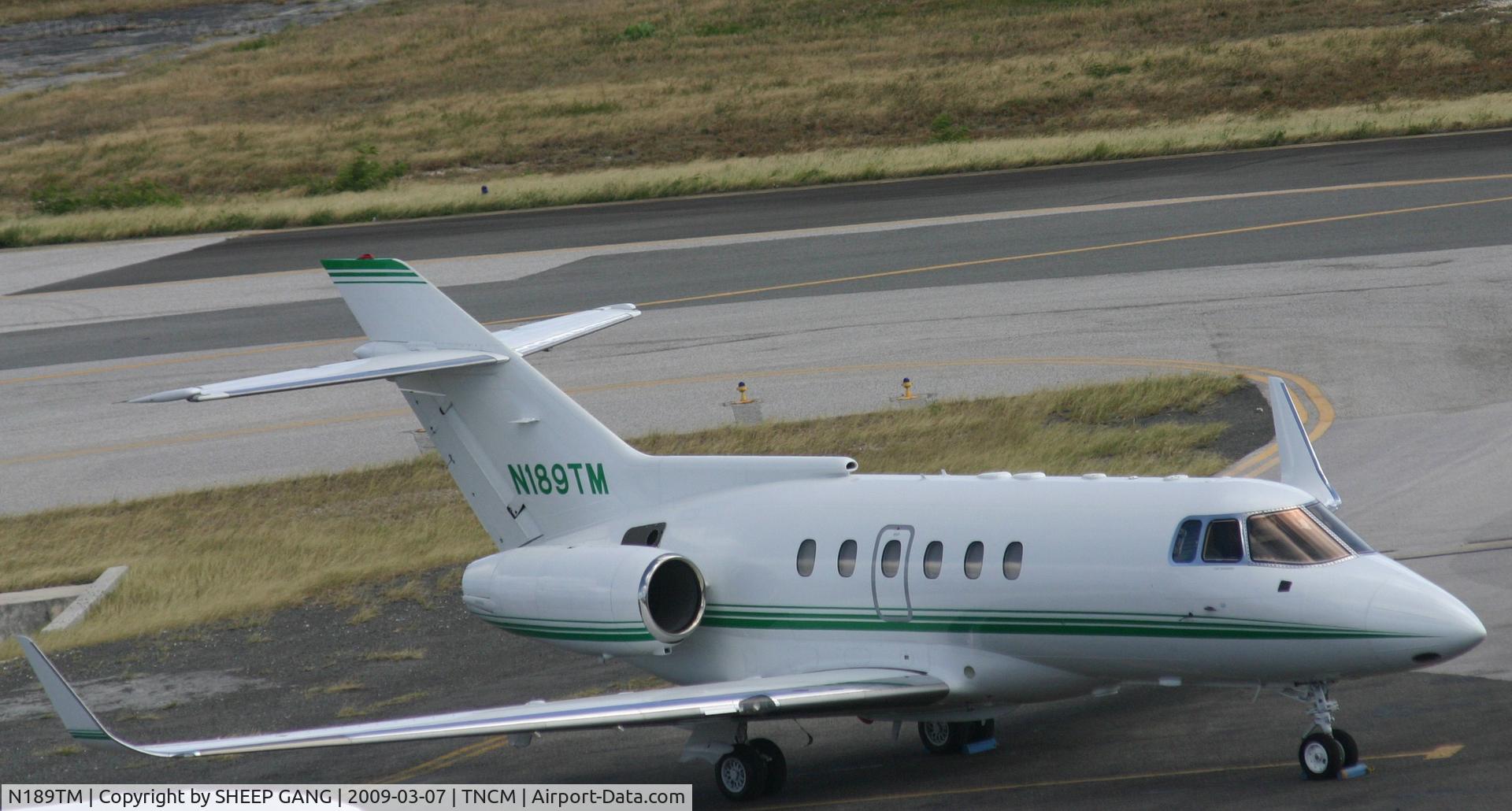 N189TM, British Aerospace BAe.125 Series 800A C/N 258196, park at the ramp
