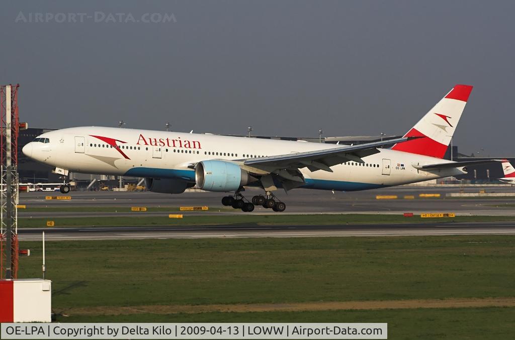 OE-LPA, 1997 Boeing 777-2Z9/ER C/N 28698, AUSTRIAN AIRLINES