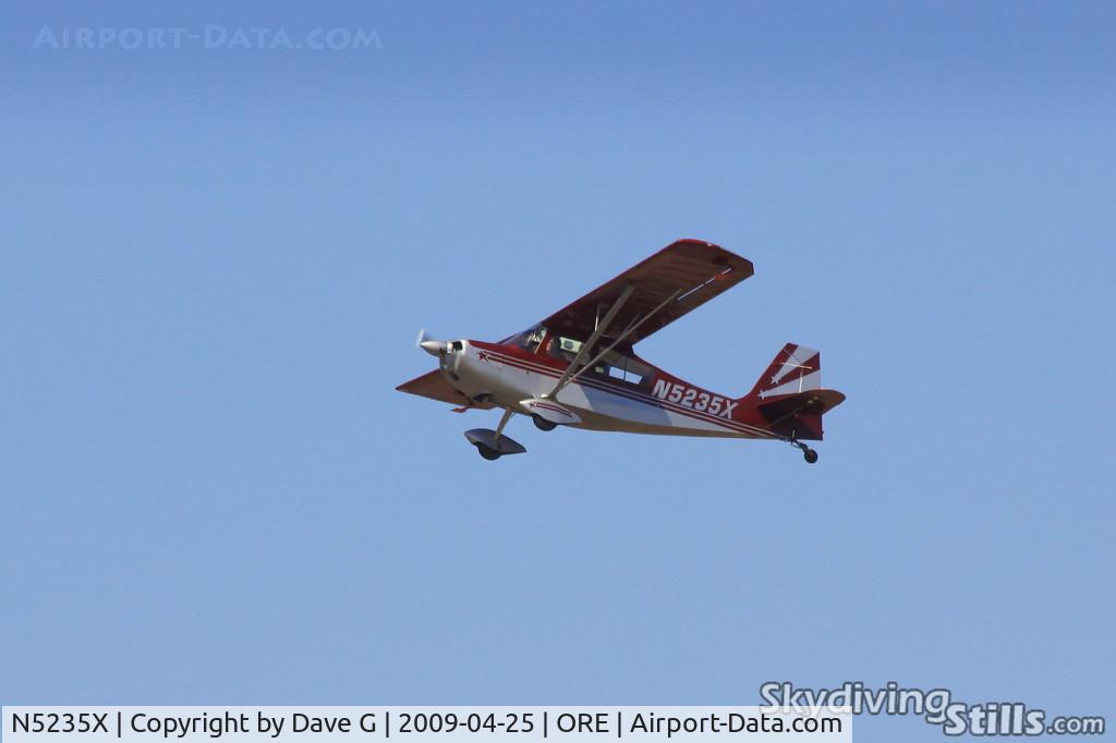 N5235X, 1969 Champion 7ECA Citabria C/N 698, Departing Orange, MA.