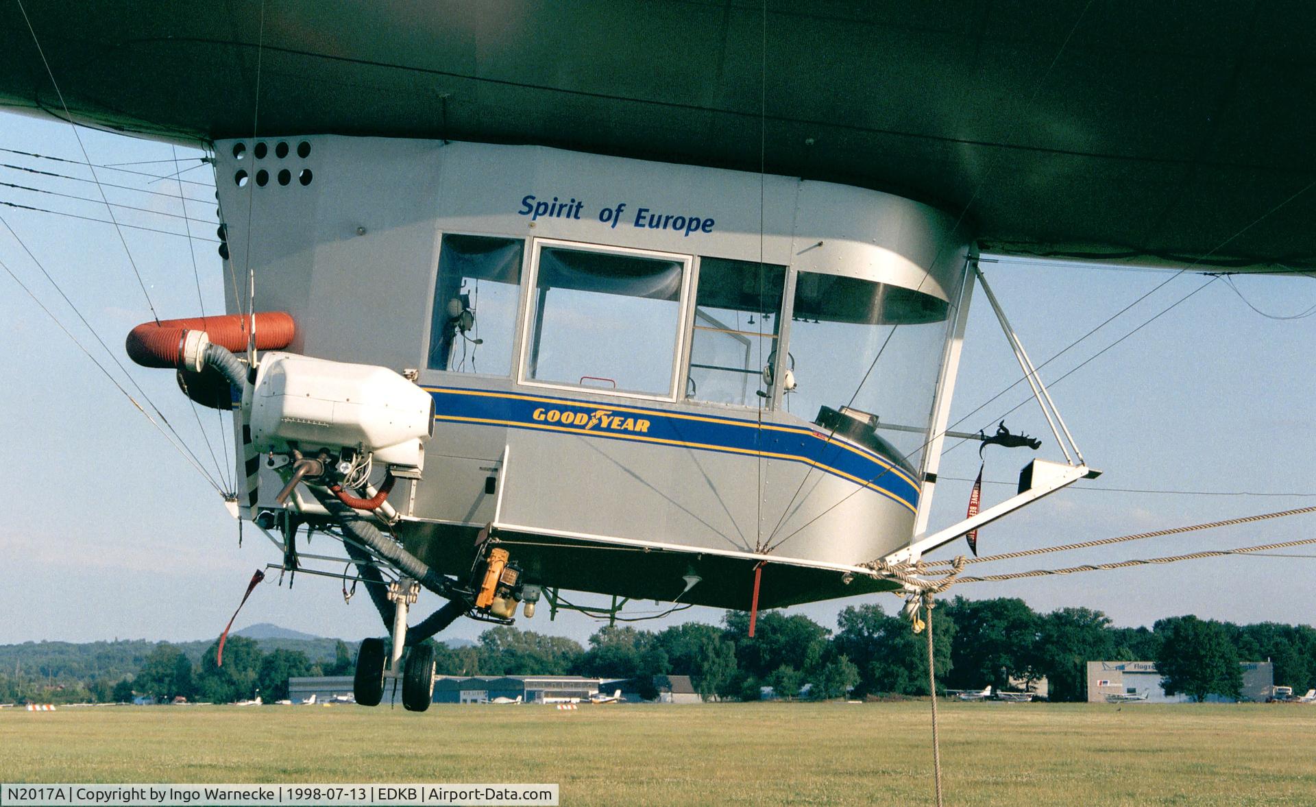 N2017A, American Blimp Corp A-60+ C/N 03, American Blimp Corp. A-60+ moored at Bonn-Hangelar airfield