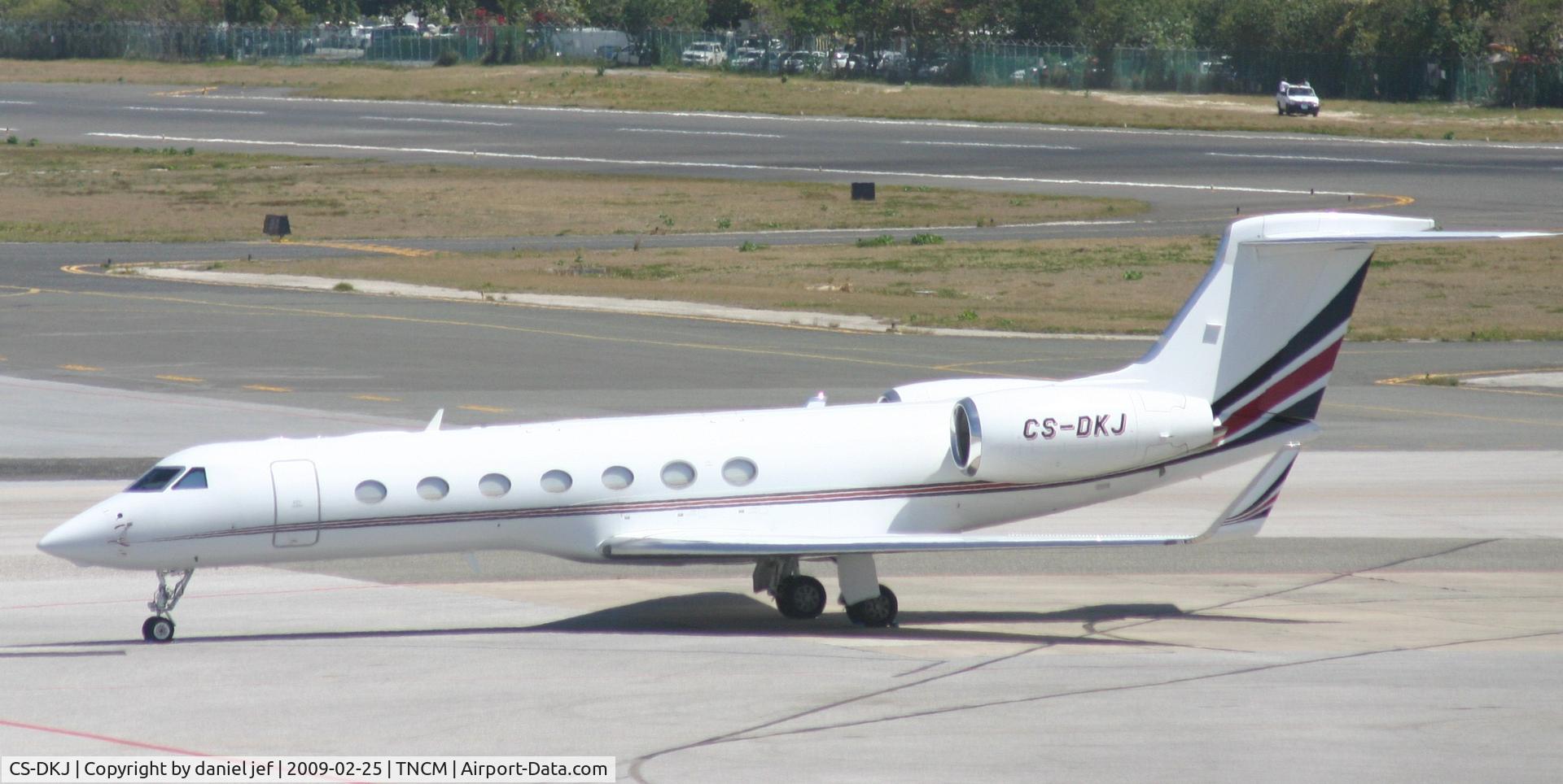 CS-DKJ, 2008 Gulfstream Aerospace V-SP G550 C/N 5174, park at the  tncm ramp