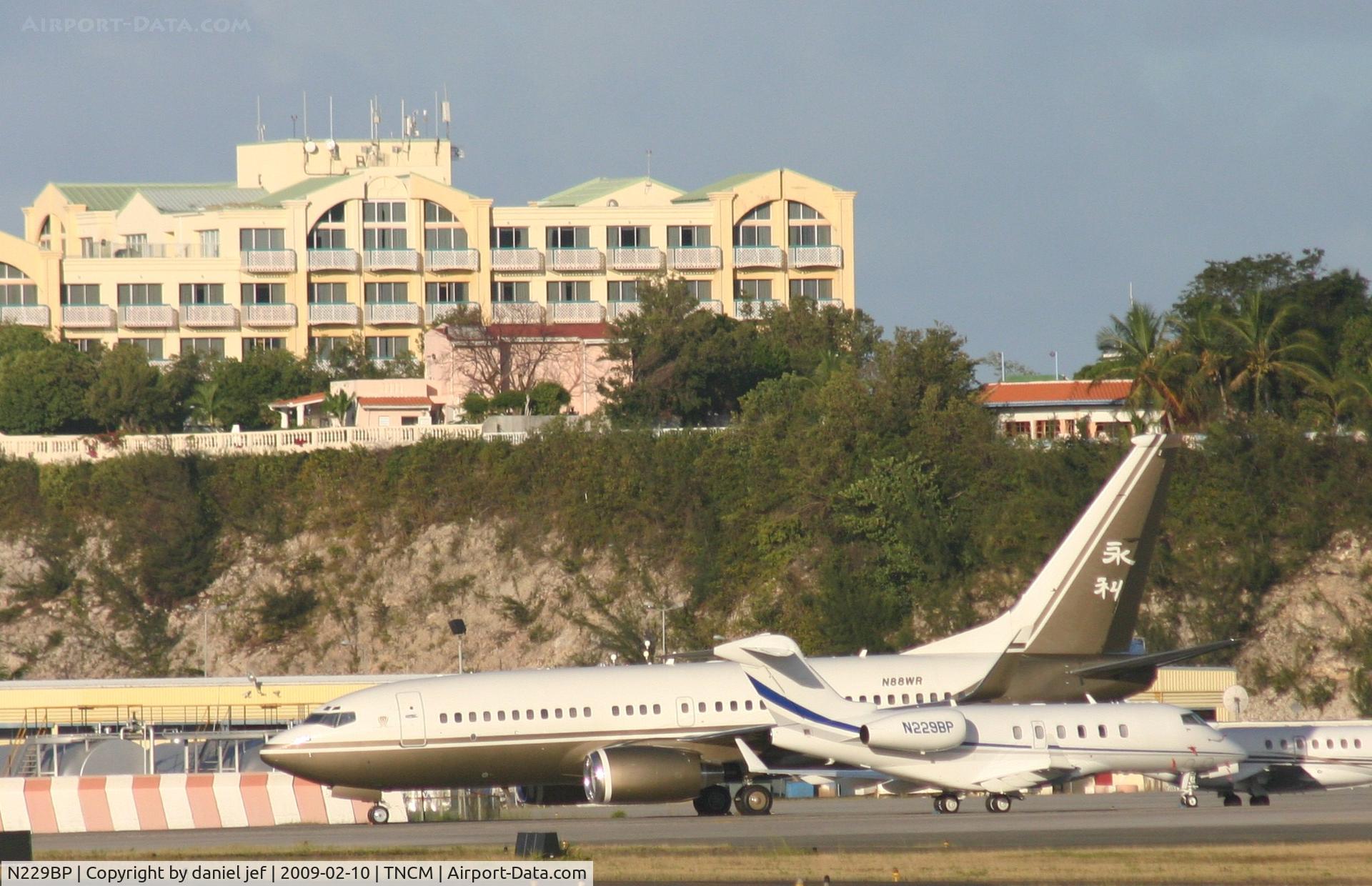 N229BP, 2008 Bombardier Challenger 300 (BD-100-1A10) C/N 20223, park at the  tncm ramp