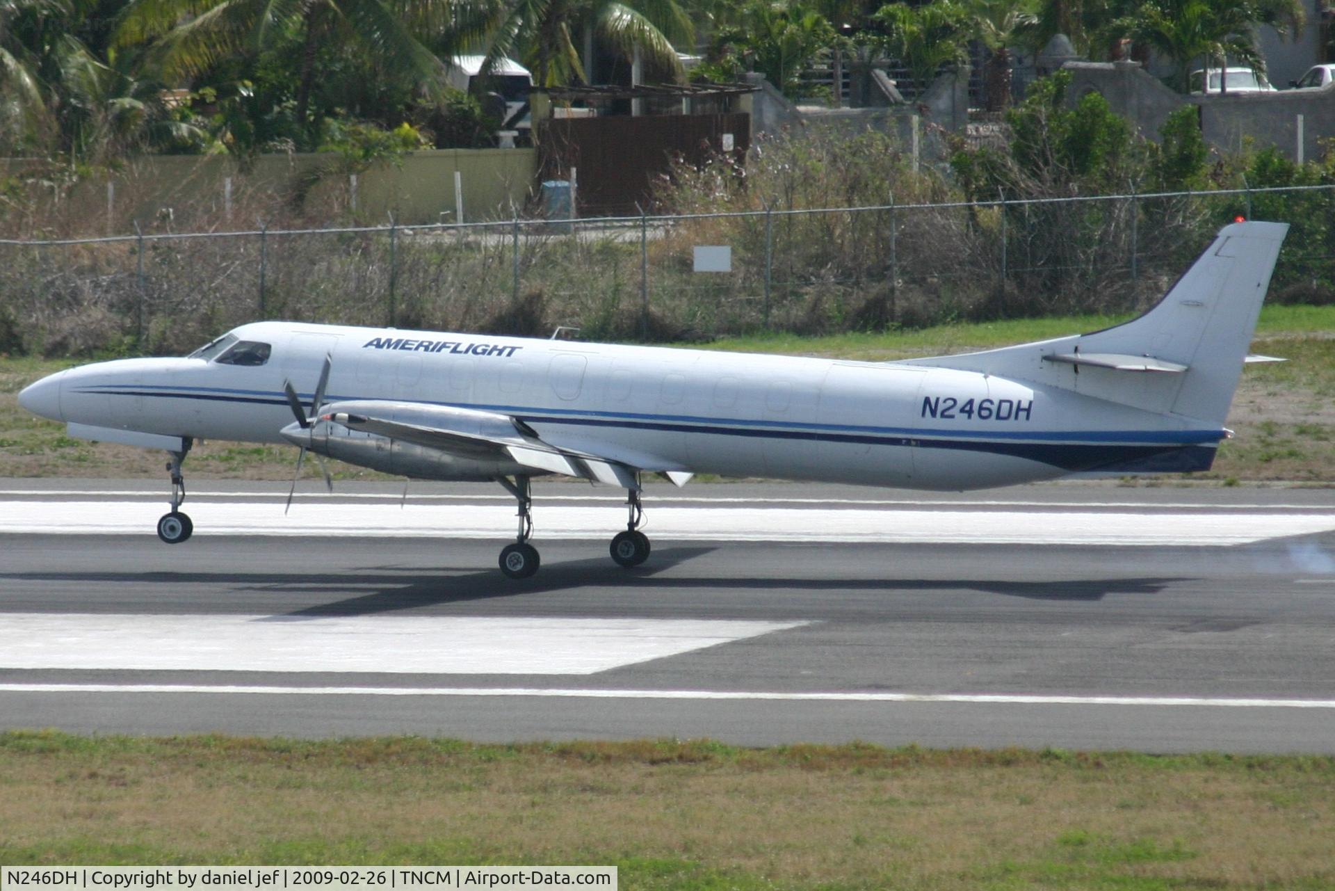 N246DH, 1985 Fairchild SA-227AT Merlin IVC C/N AT-625B, Landing 10