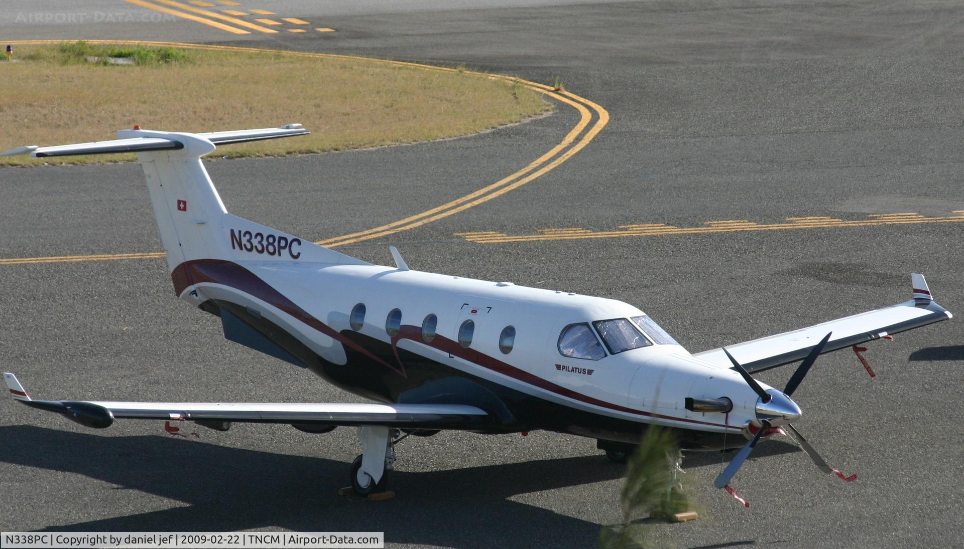 N338PC, 2000 Pilatus PC-12/45 C/N 338, park at the cargo ramp