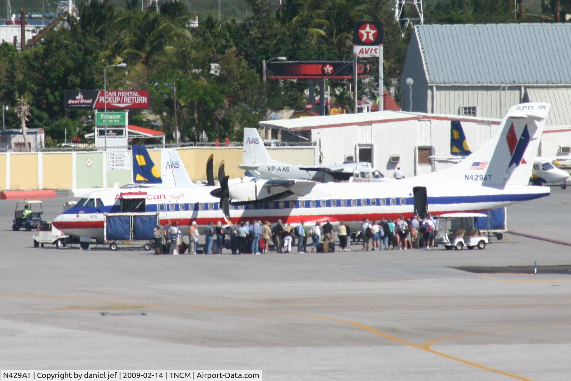 N429AT, 1994 ATR 72-212 C/N 429, park at the  tncm ramp