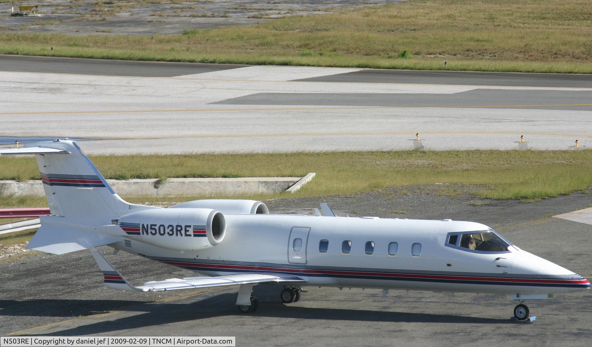 N503RE, 2001 Learjet 60 C/N 227, park at the cargo ramp