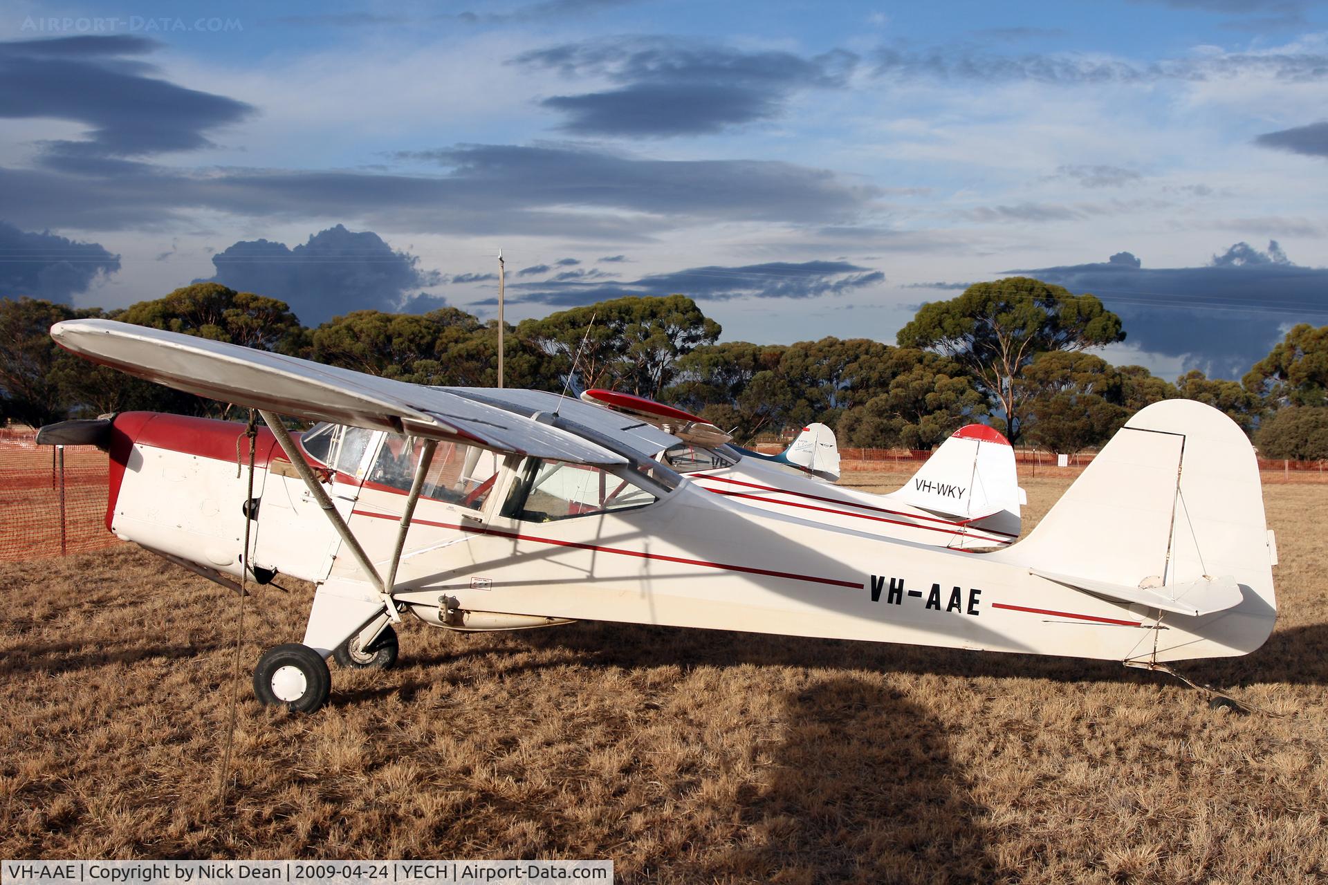 VH-AAE, 1951 Auster J-1B Aiglet C/N 2680, YECH