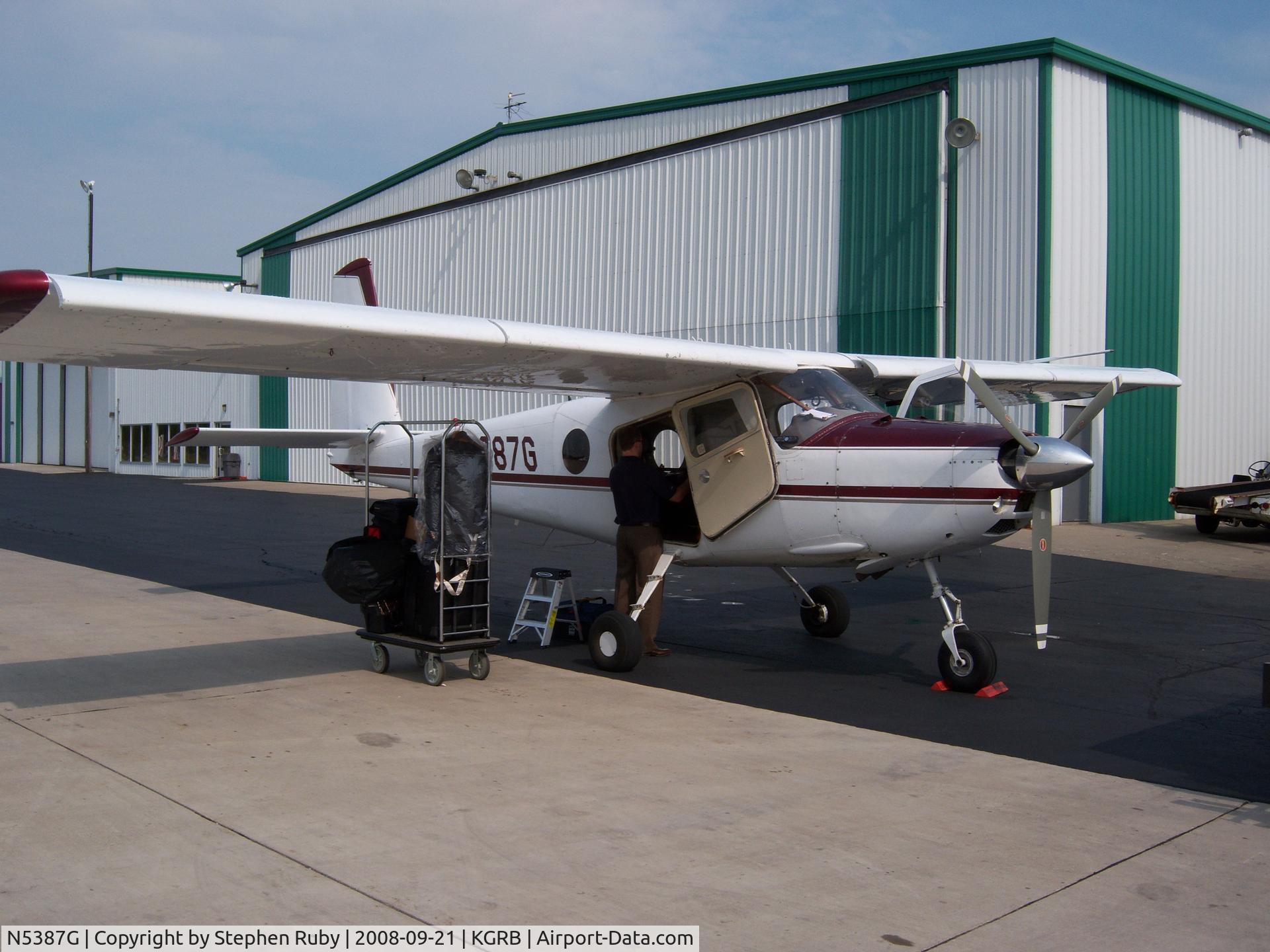 N5387G, 1967 Helio HT-295/U10D Super Courier C/N 1257 (66-14355), Bob Mikkleson's HT-295/U-10D for Green Bay/Dallas game