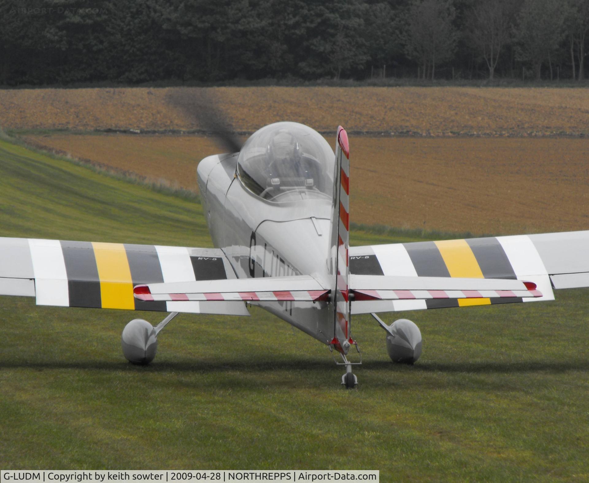 G-LUDM, 2006 Vans RV-8 C/N PFA 303-14521, Returned from the sprayers in its new livery