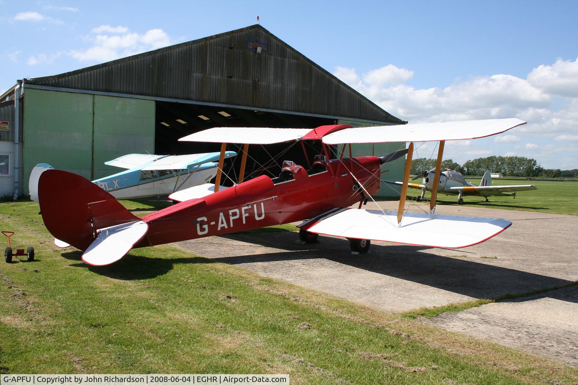 G-APFU, 1943 De Havilland DH-82A Tiger Moth II C/N 86081, At Goodwood
