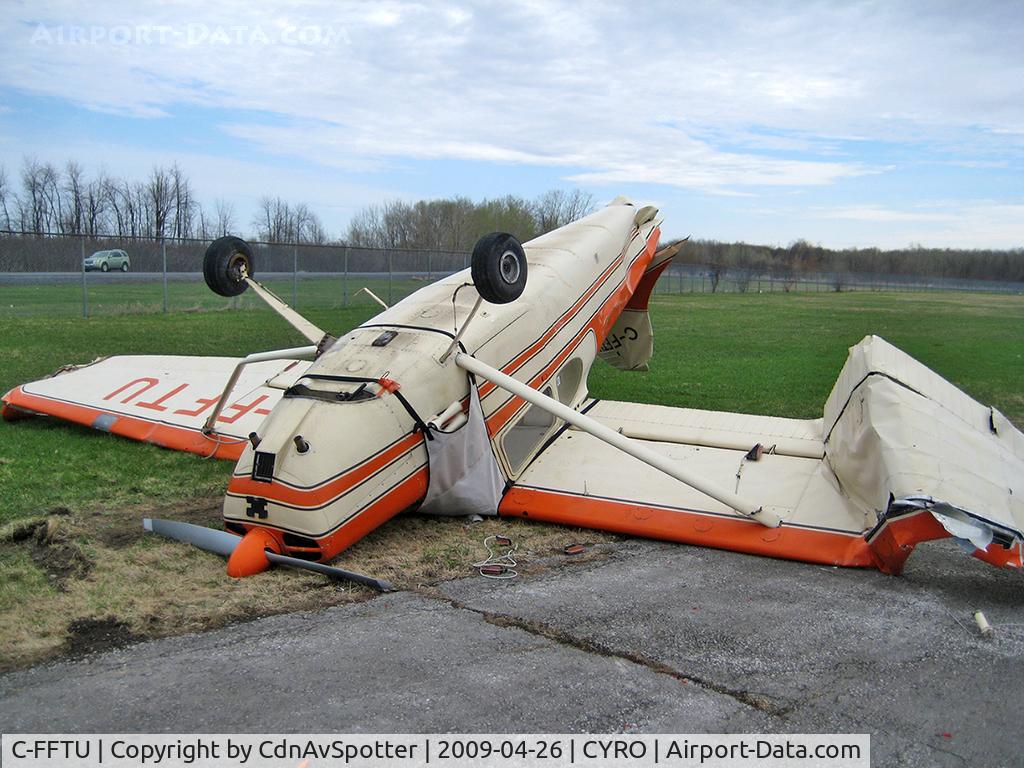 C-FFTU, 1953 Cessna 170B C/N 25622, F0 Tornado roared thru CYRO damaging this aircraft beyond repair