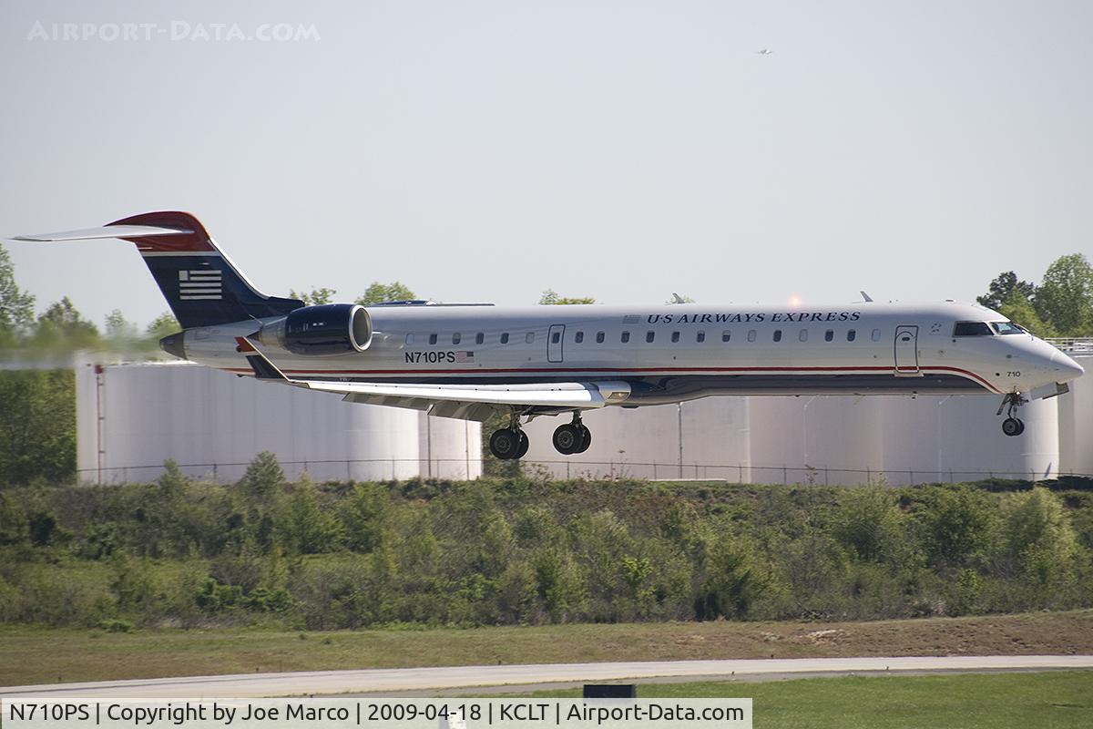 N710PS, 2004 Bombardier CRJ-701 (CL-600-2C10) Regional Jet C/N 10167, @ CLT