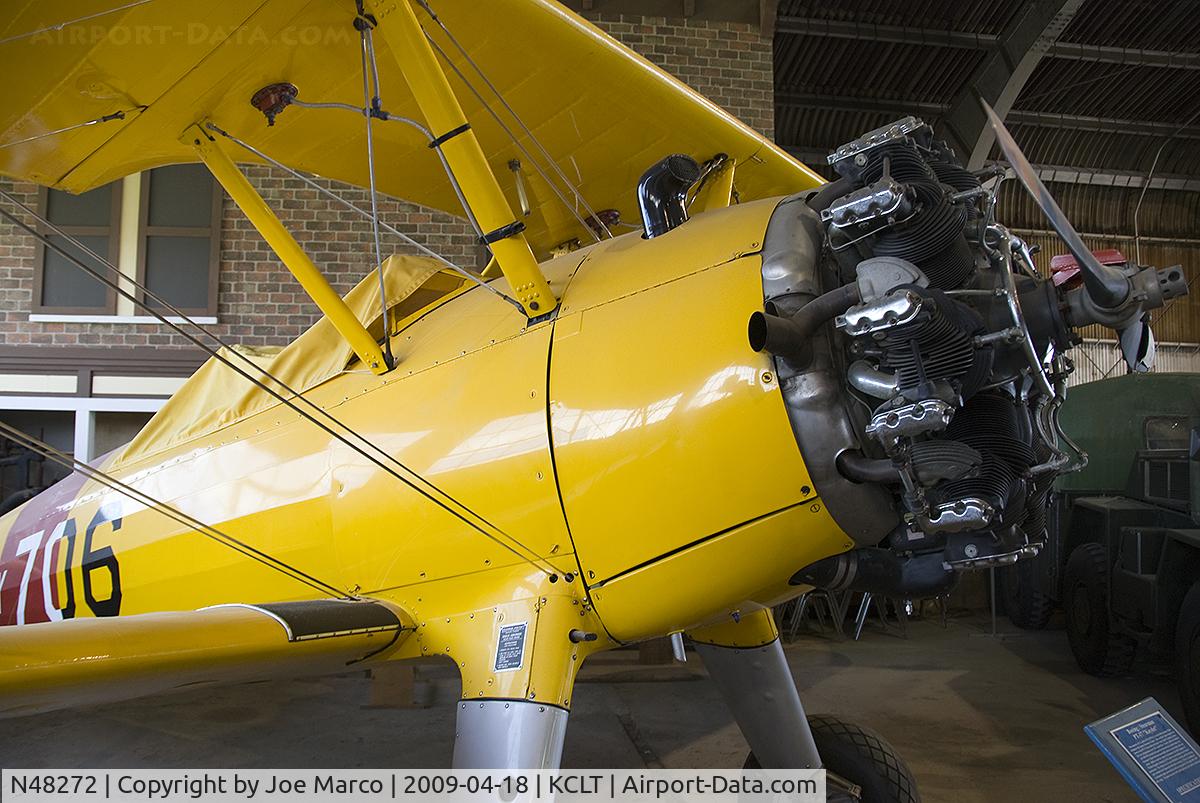 N48272, 1941 Boeing PT-17 Kaydet (A75N1) C/N AC15923, @ CLT