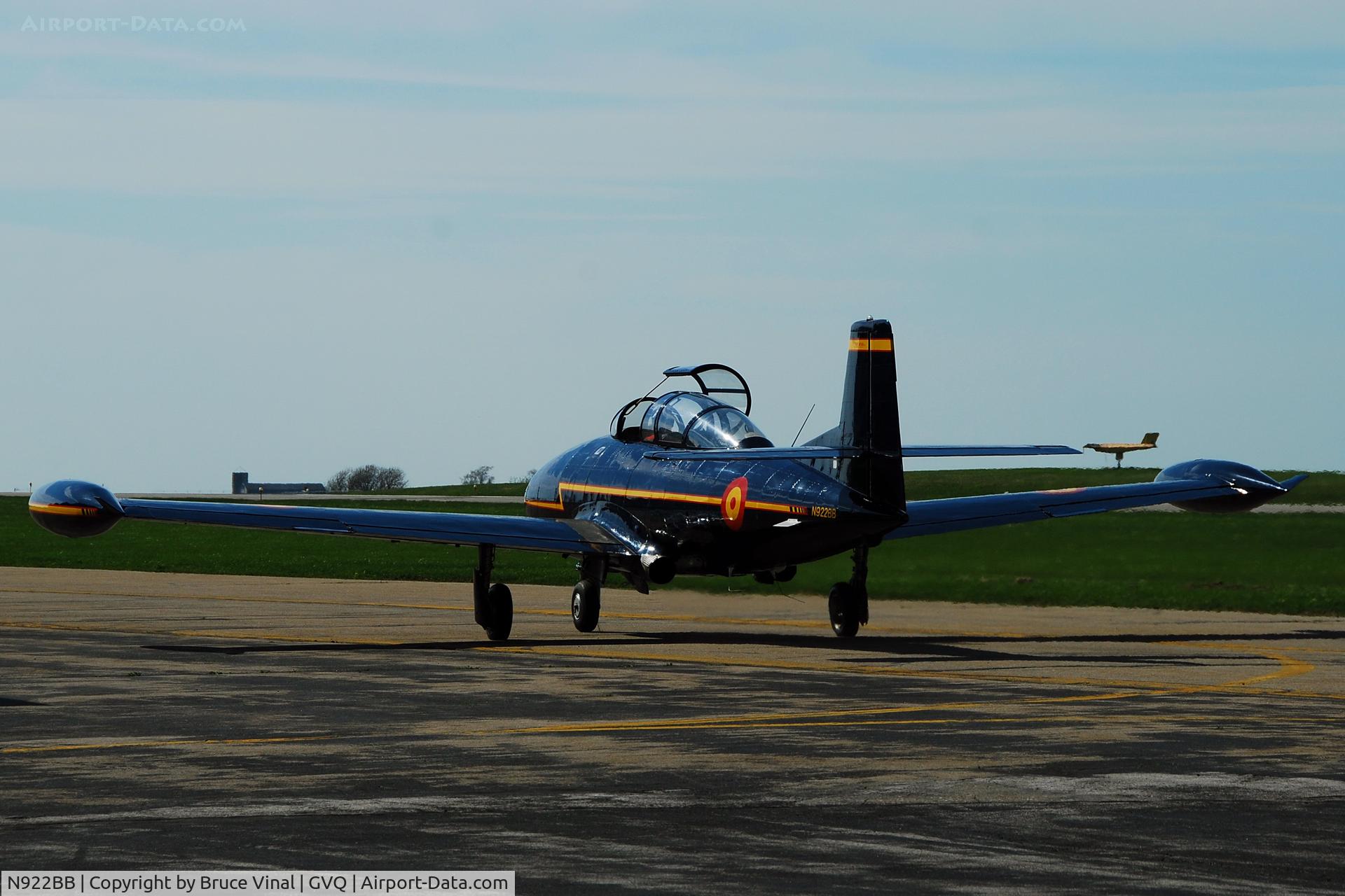 N922BB, 1964 Hispano HA-200 SAETA C/N E.14A-22, Gennesee County Airport