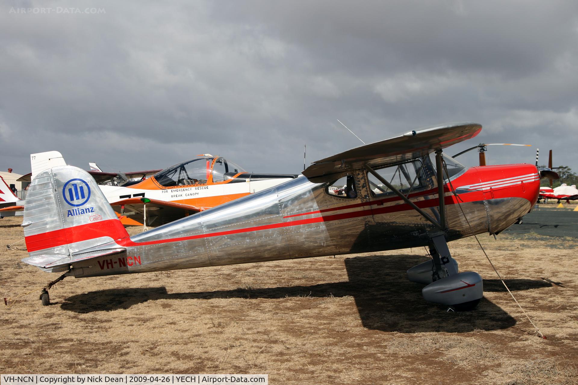 VH-NCN, Cessna 140 C/N 13120, YECH