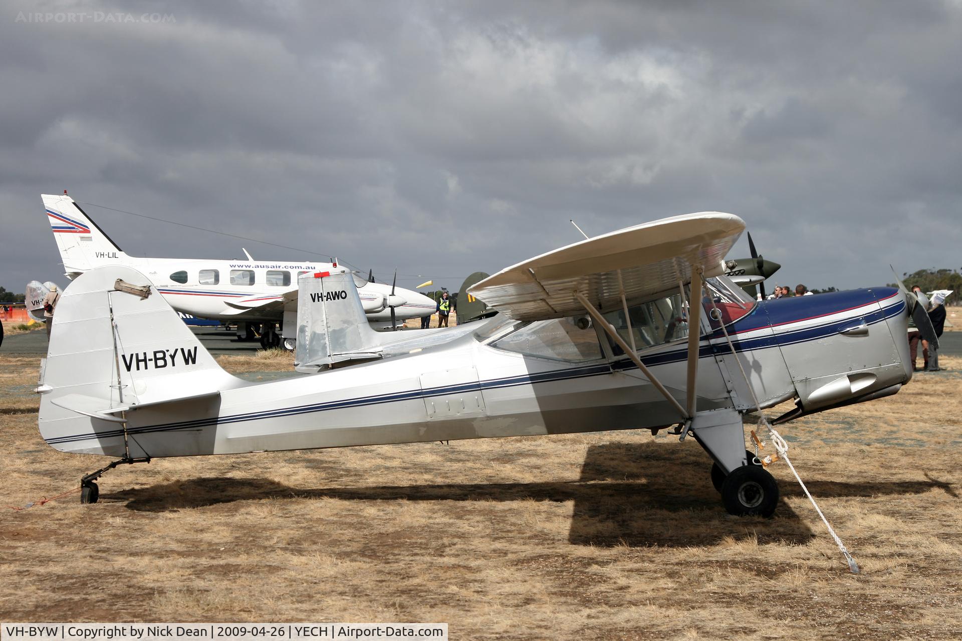 VH-BYW, 1955 Auster J-5P Autocar C/N 3136, YECH