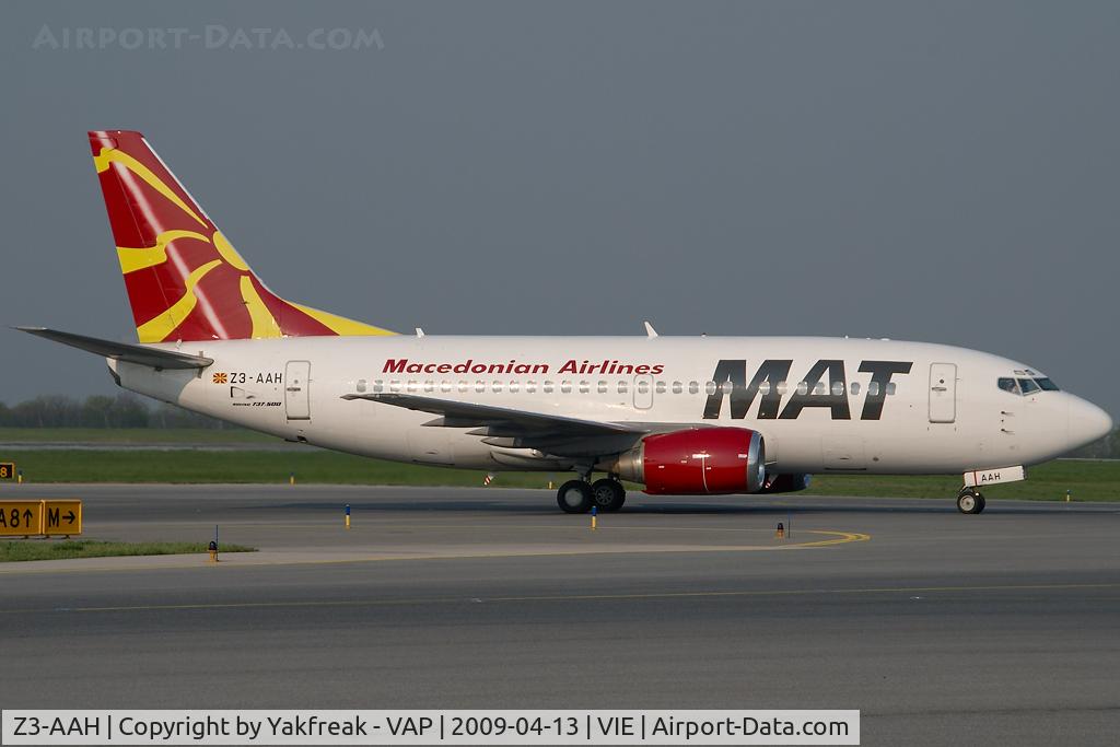 Z3-AAH, 1991 Boeing 737-529 C/N 25249, Macedonian Airlines Boeing 737-500