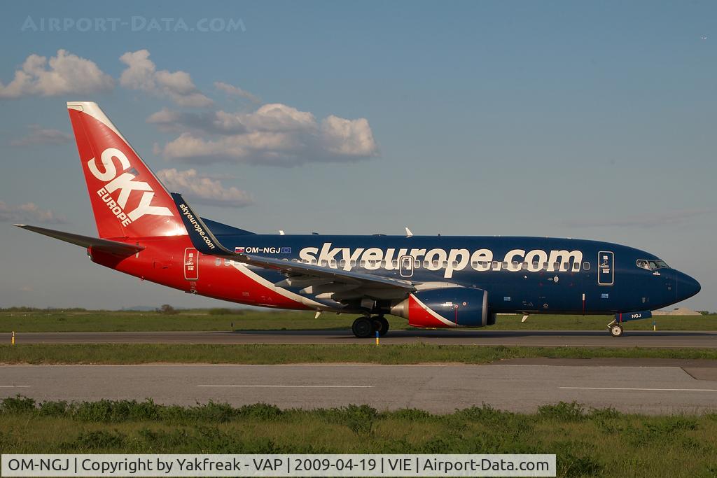 OM-NGJ, 2007 Boeing 737-76N C/N 34755, Sky Europe Boeing 737-700