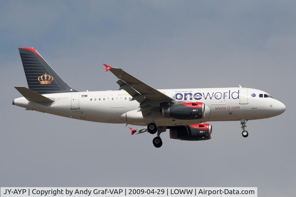 JY-AYP, 2009 Airbus A319-132 C/N 3832, Royal Jordanian A319