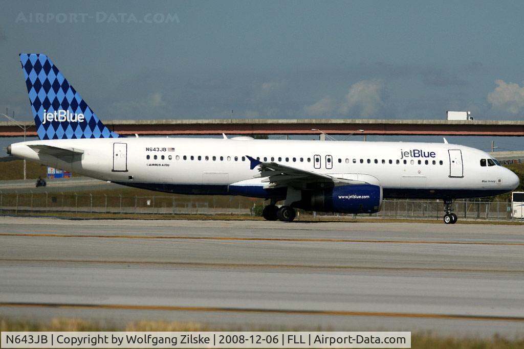 N643JB, 2006 Airbus A320-232 C/N 2871, visitor