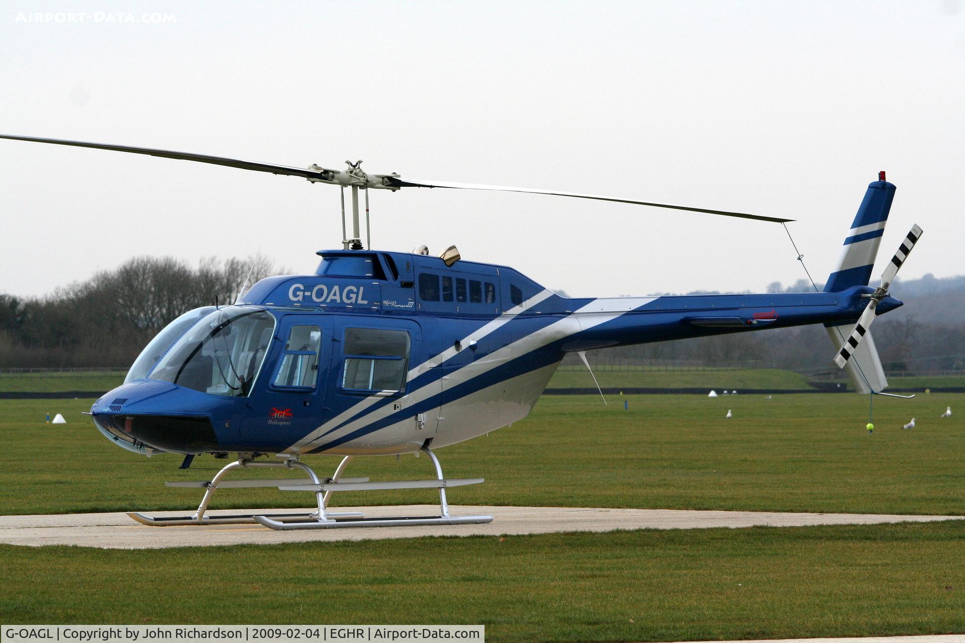 G-OAGL, 1980 Bell 206B JetRanger III C/N 3035, At Goodwood