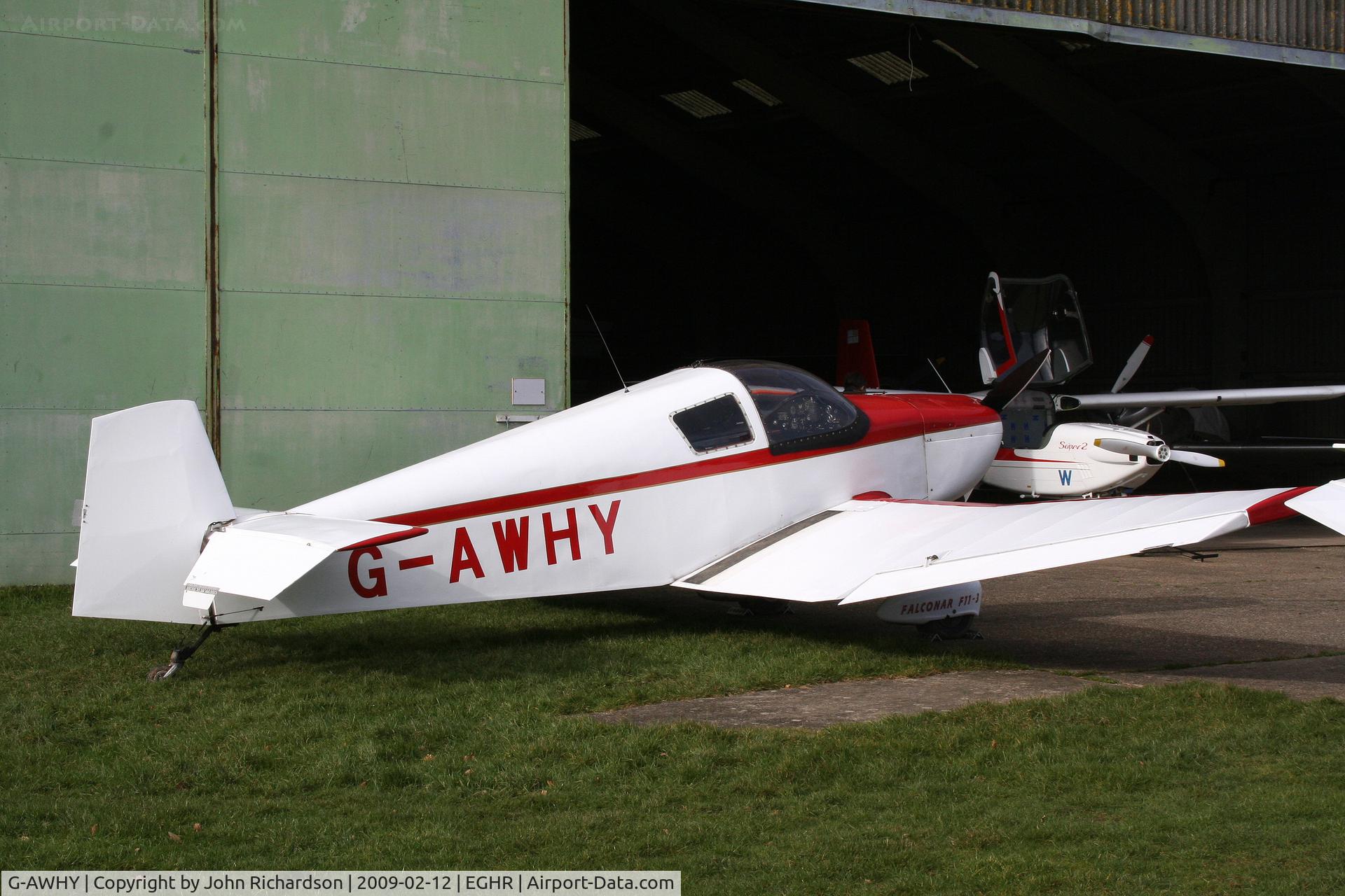 G-AWHY, 1995 Falconar F-11 Sporty C/N PFA 1322, At Goodwood