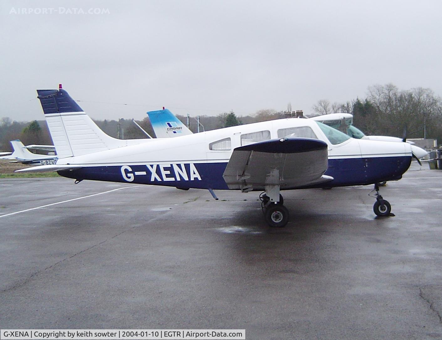 G-XENA, 1977 Piper PA-28-161 Cherokee Warrior II C/N 28-7716158, Based aircraft at the time