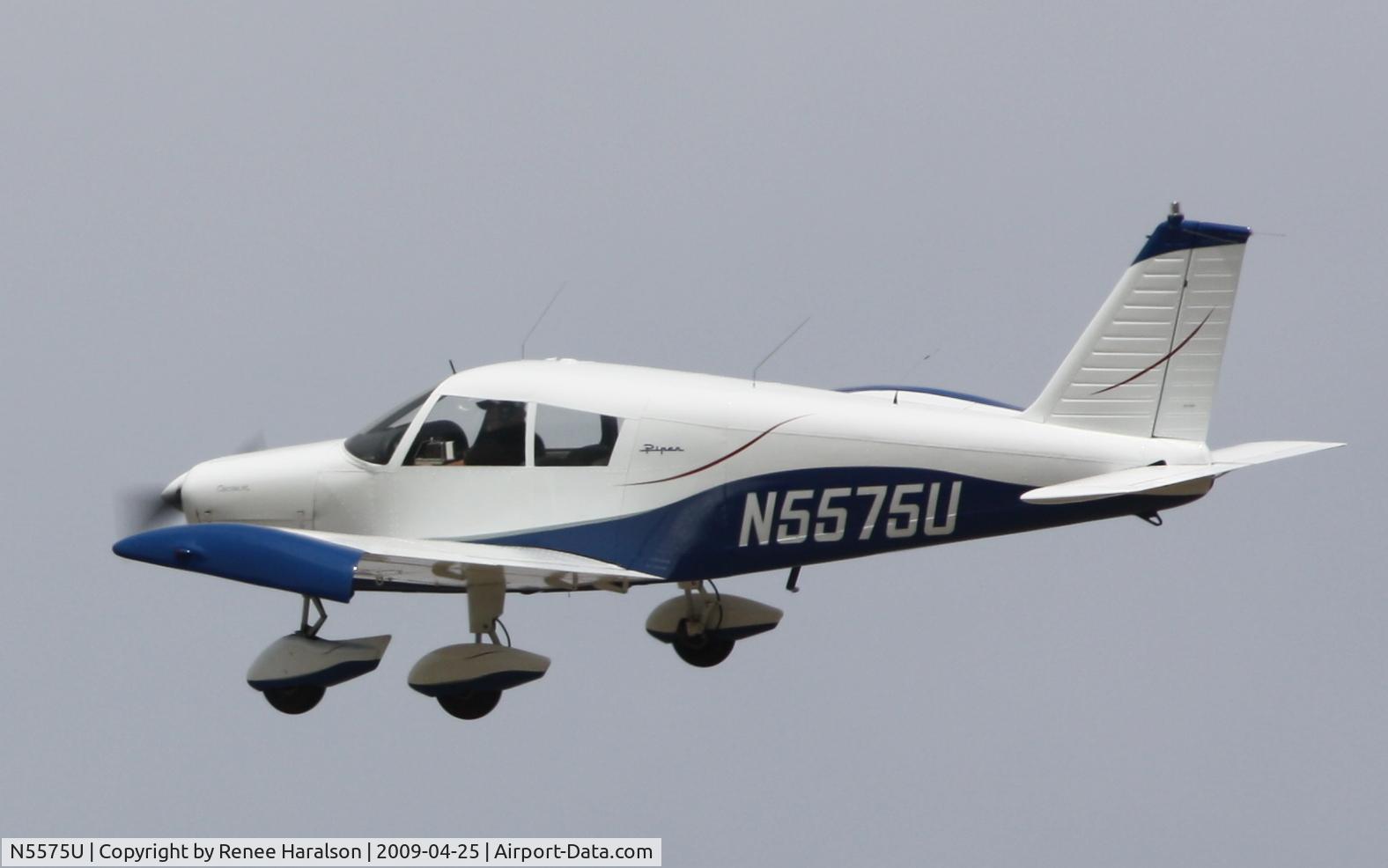 N5575U, 1969 Piper PA-28-140 C/N 28-26304, In flight over Western Oklahoma