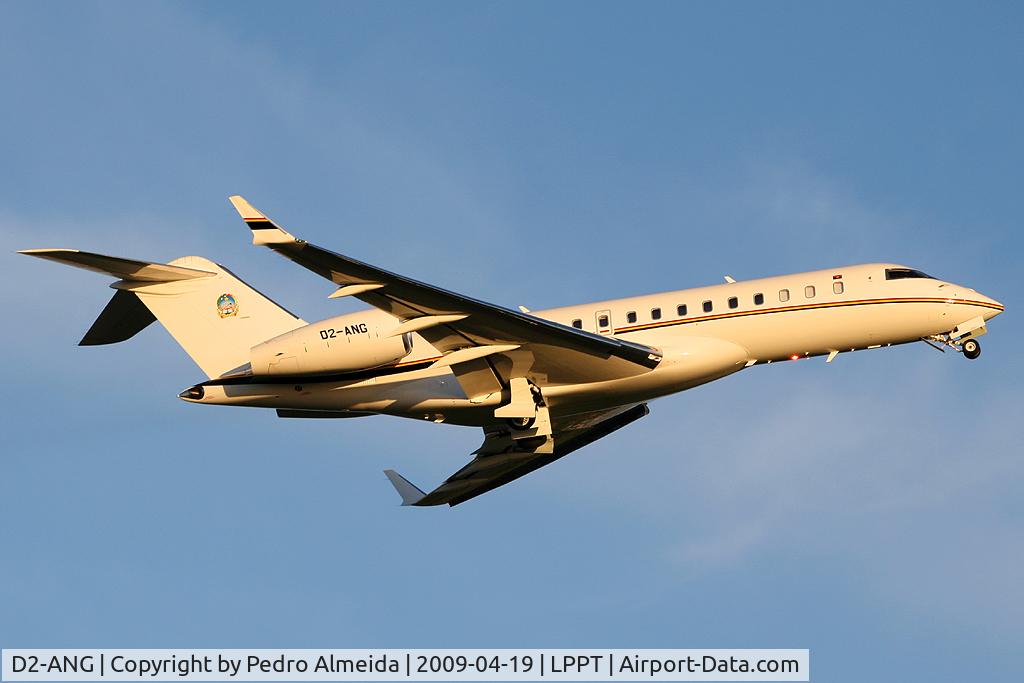 D2-ANG, 2006 Bombardier BD-700-1A10 Global Express C/N 9232, Take off rwy 03 @ LPPT