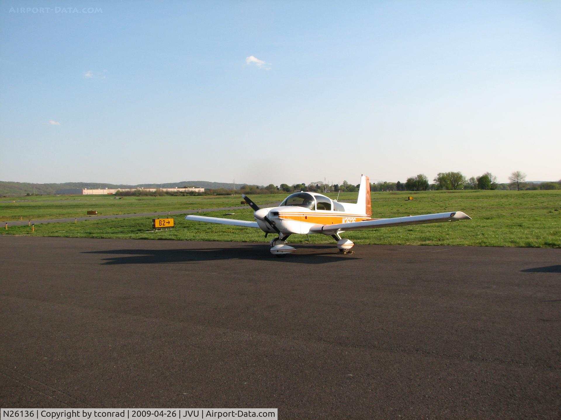 N26136, 1977 Grumman American AA-5A Cheetah C/N AA5A0452, at Queen City