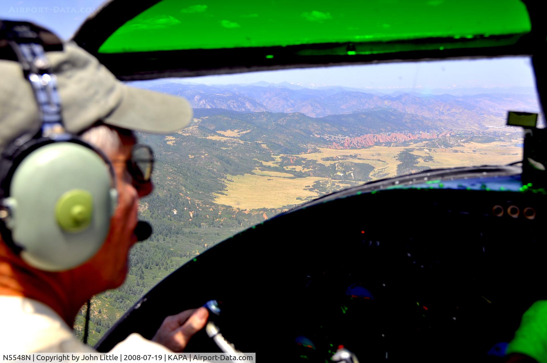 N5548N, 1943 North American B-25H Mitchell C/N 98-21107, North Bound toward Red Rocks State Park