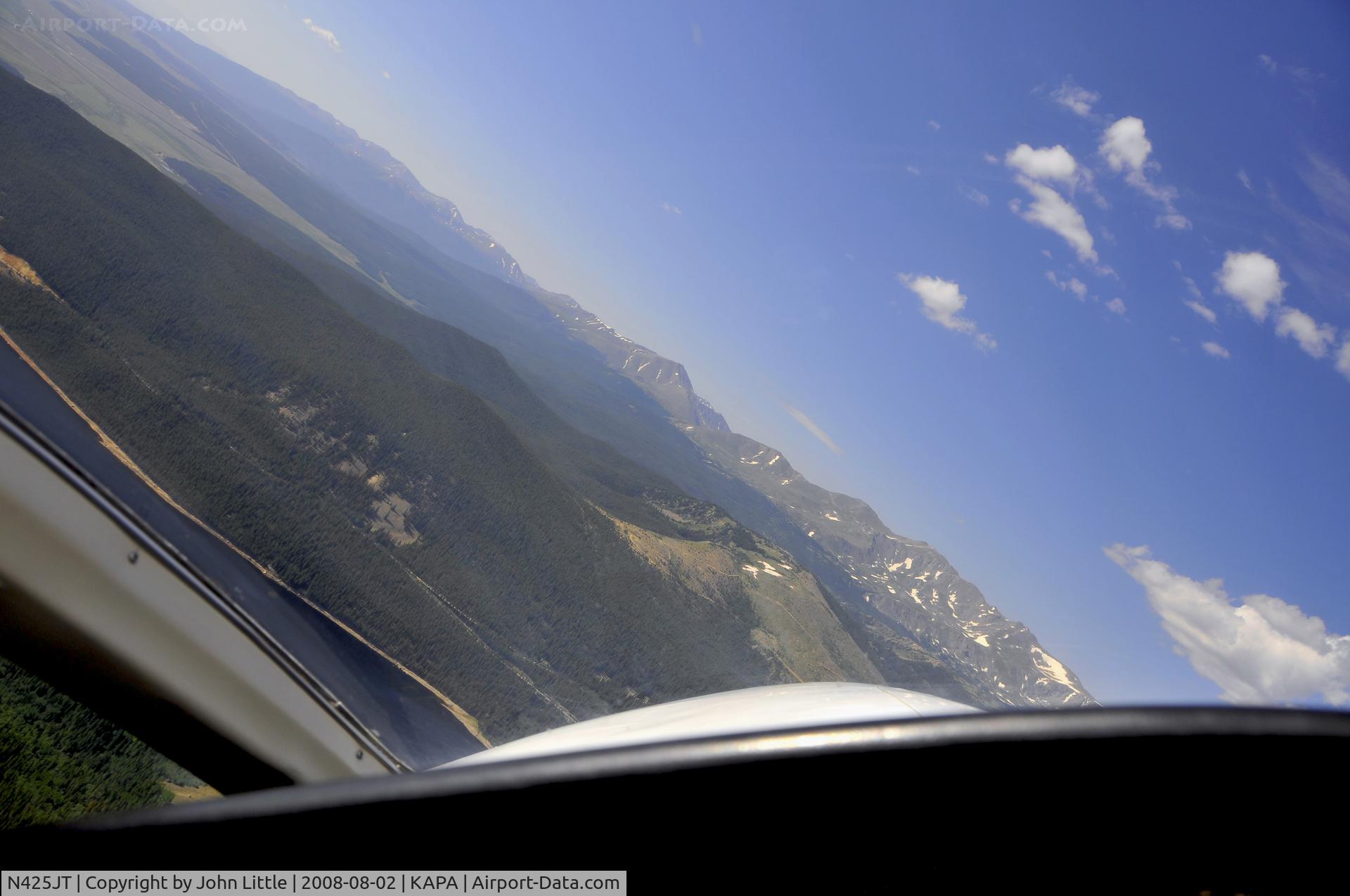 N425JT, 1981 Cessna 425 C/N 425-0129, Air to Ground from Conquest over Leadville, Colorado