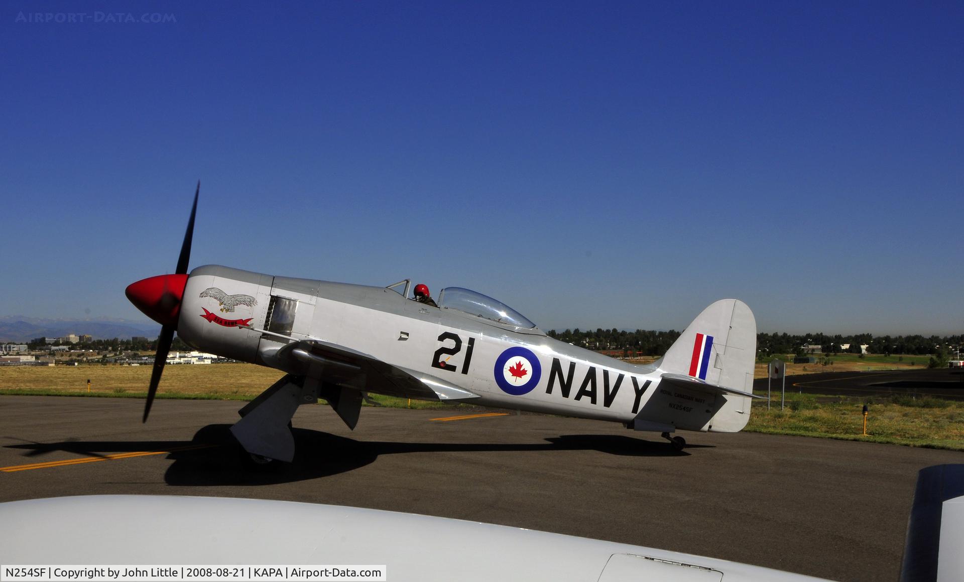 N254SF, 1956 Hawker FB60 Fury Replica C/N 37514, Following the Sea Fury to Texas