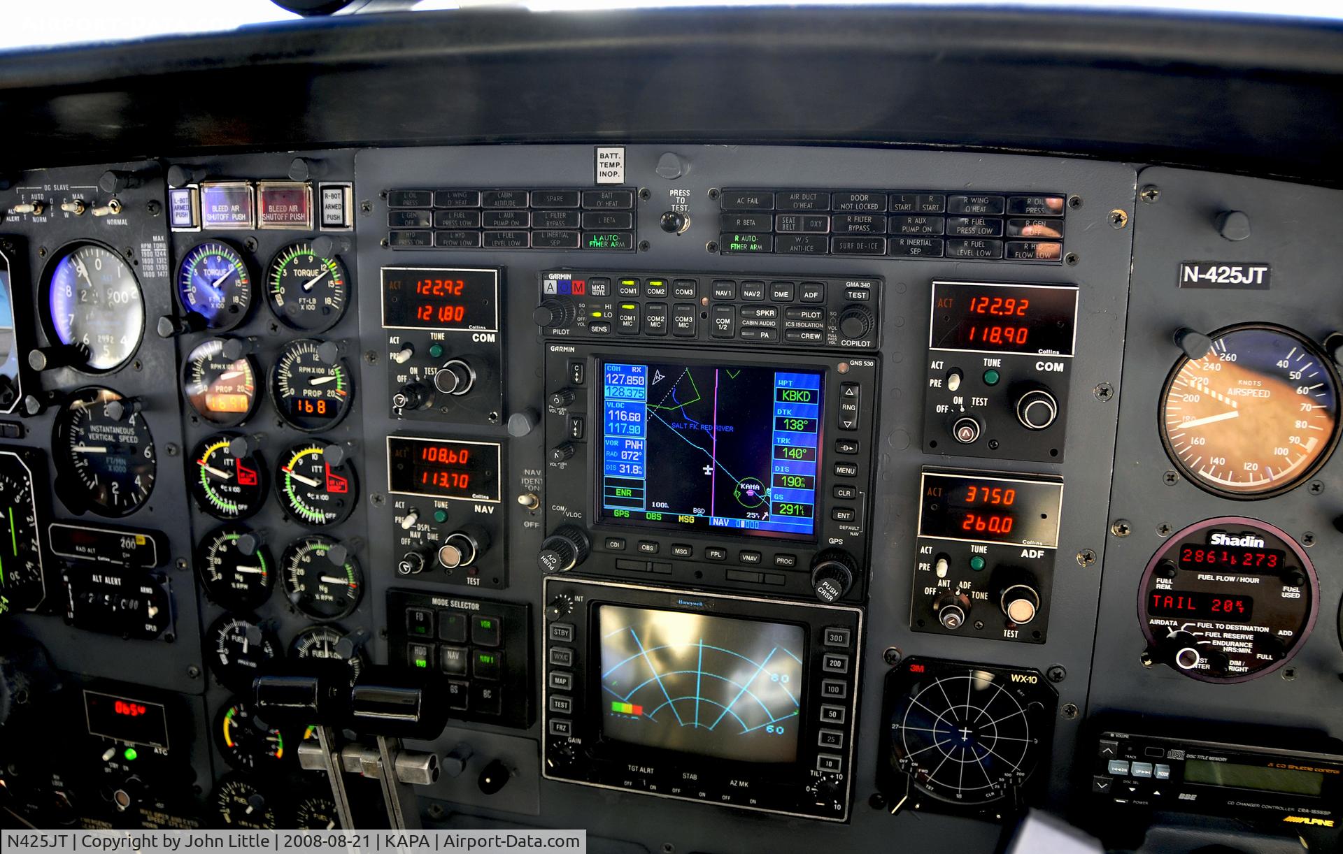 N425JT, 1981 Cessna 425 C/N 425-0129, Conquest Panel