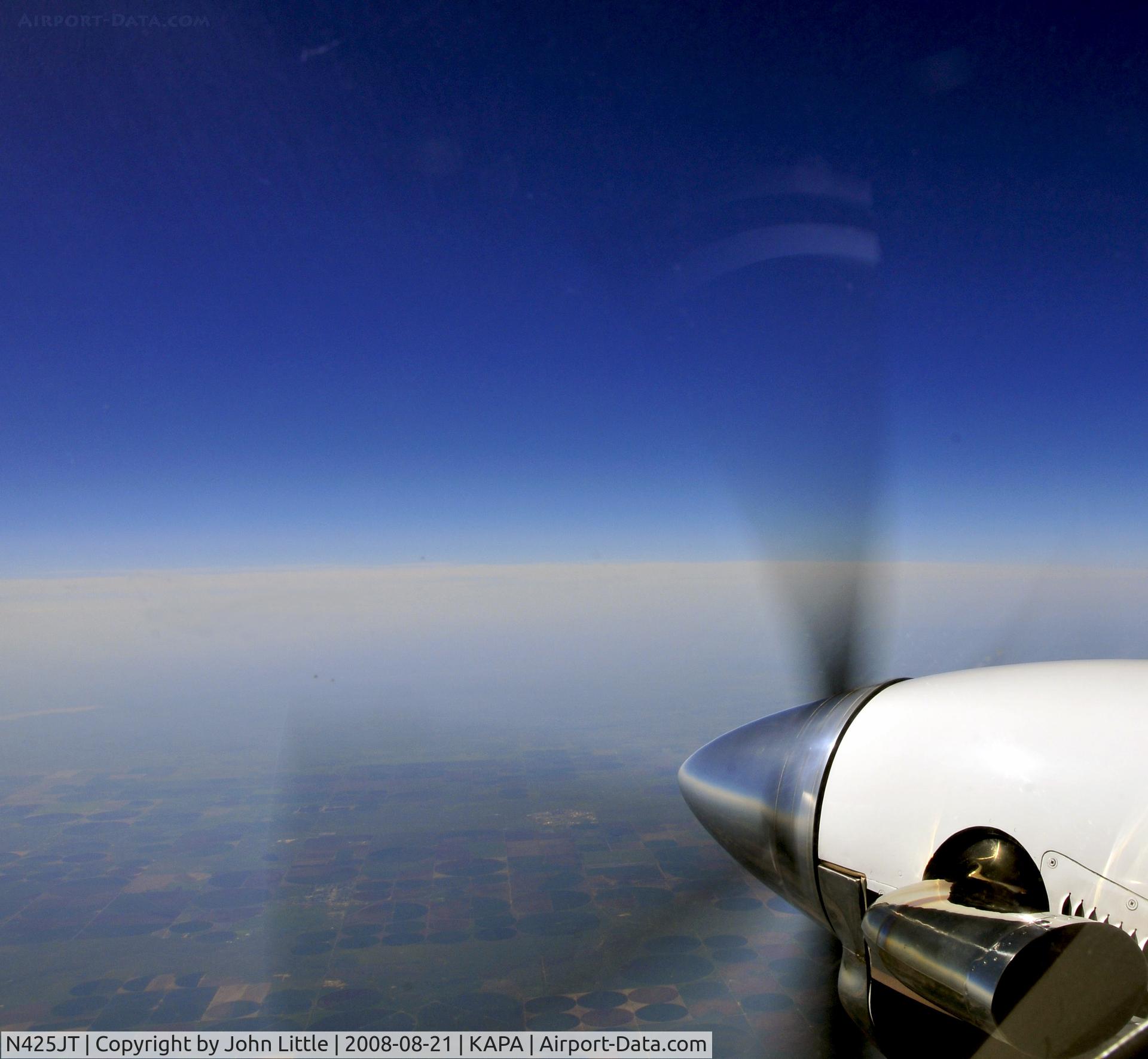 N425JT, 1981 Cessna 425 C/N 425-0129, Over Eastern New Mexico/Texas Border, FL280